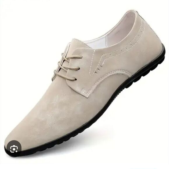 Men\'s Leather Beige Casual Shoes main image 4